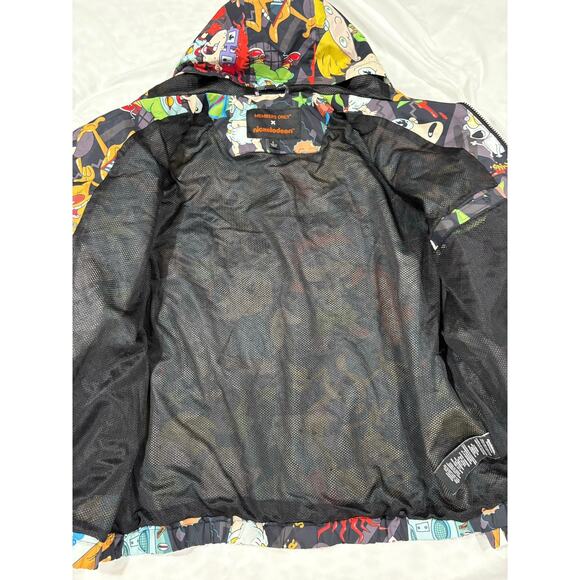 EUC Members Only X Nickelodeon Windbreaker Jacket Size Large - Picture 4 of 6